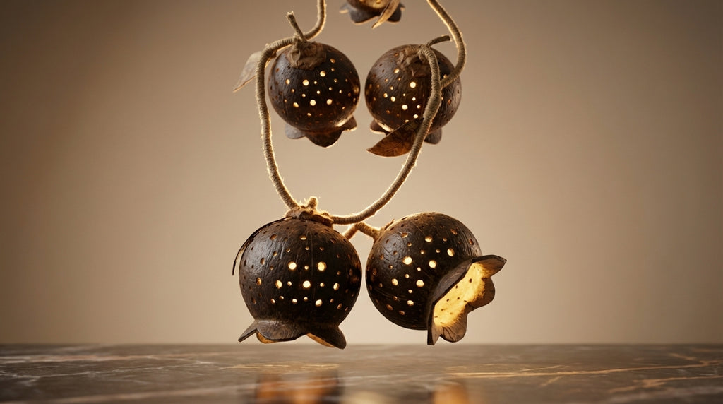 5-Globe Hanging Light Handcrafted