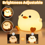 Cute Silicone Duck Night Light