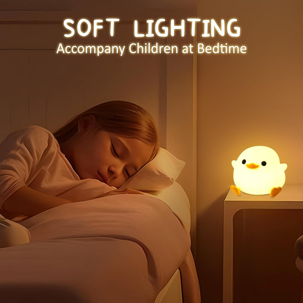 Cute Silicone Duck Night Light
