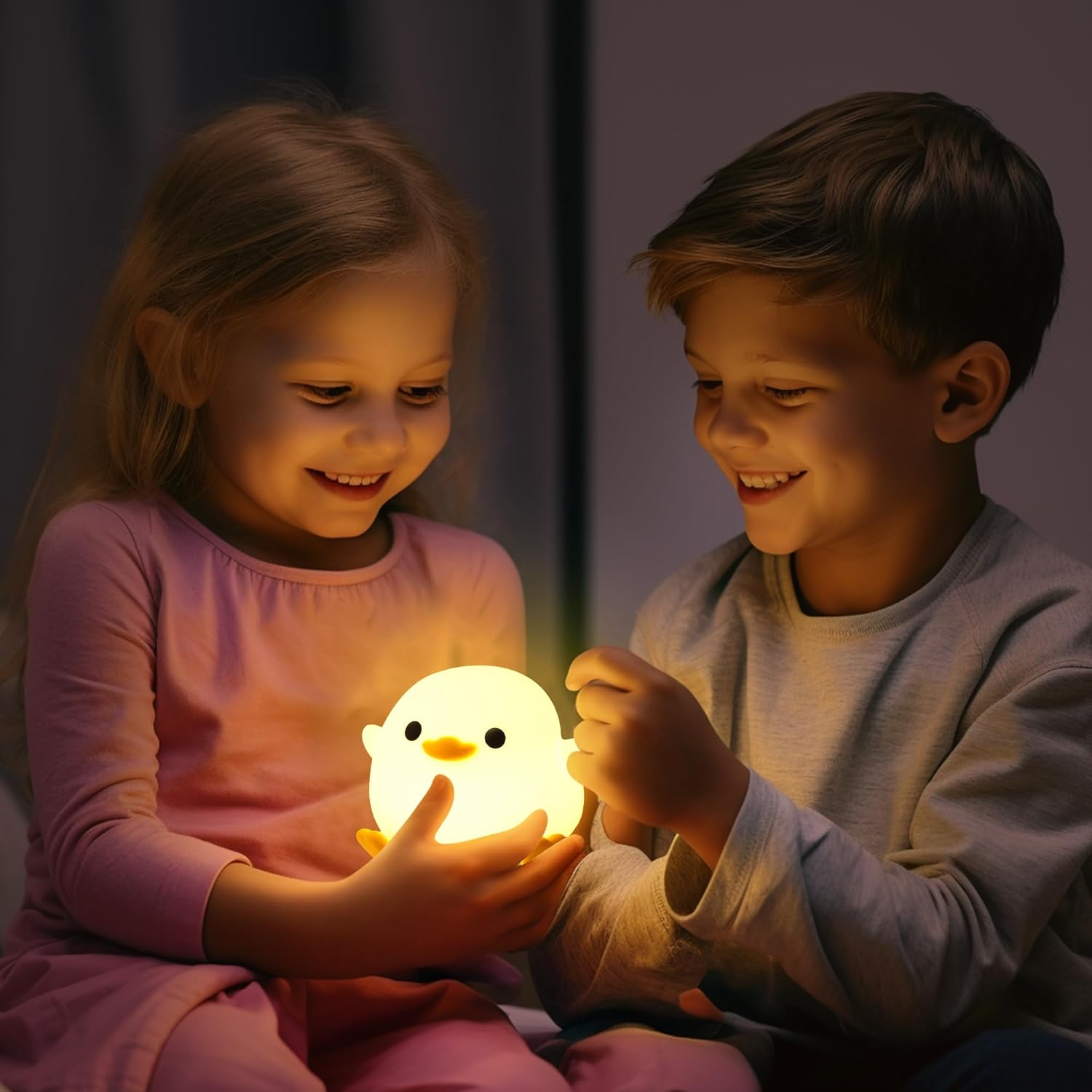 Cute Silicone Duck Night Light