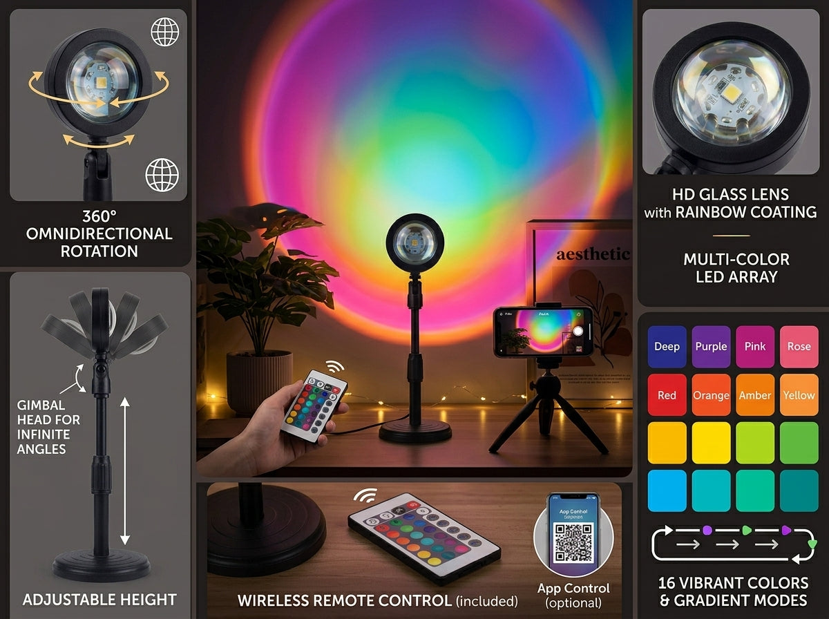Sunset Projection LED Lamp