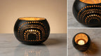 Coconut Shell Candle Light Holder Handcrafted