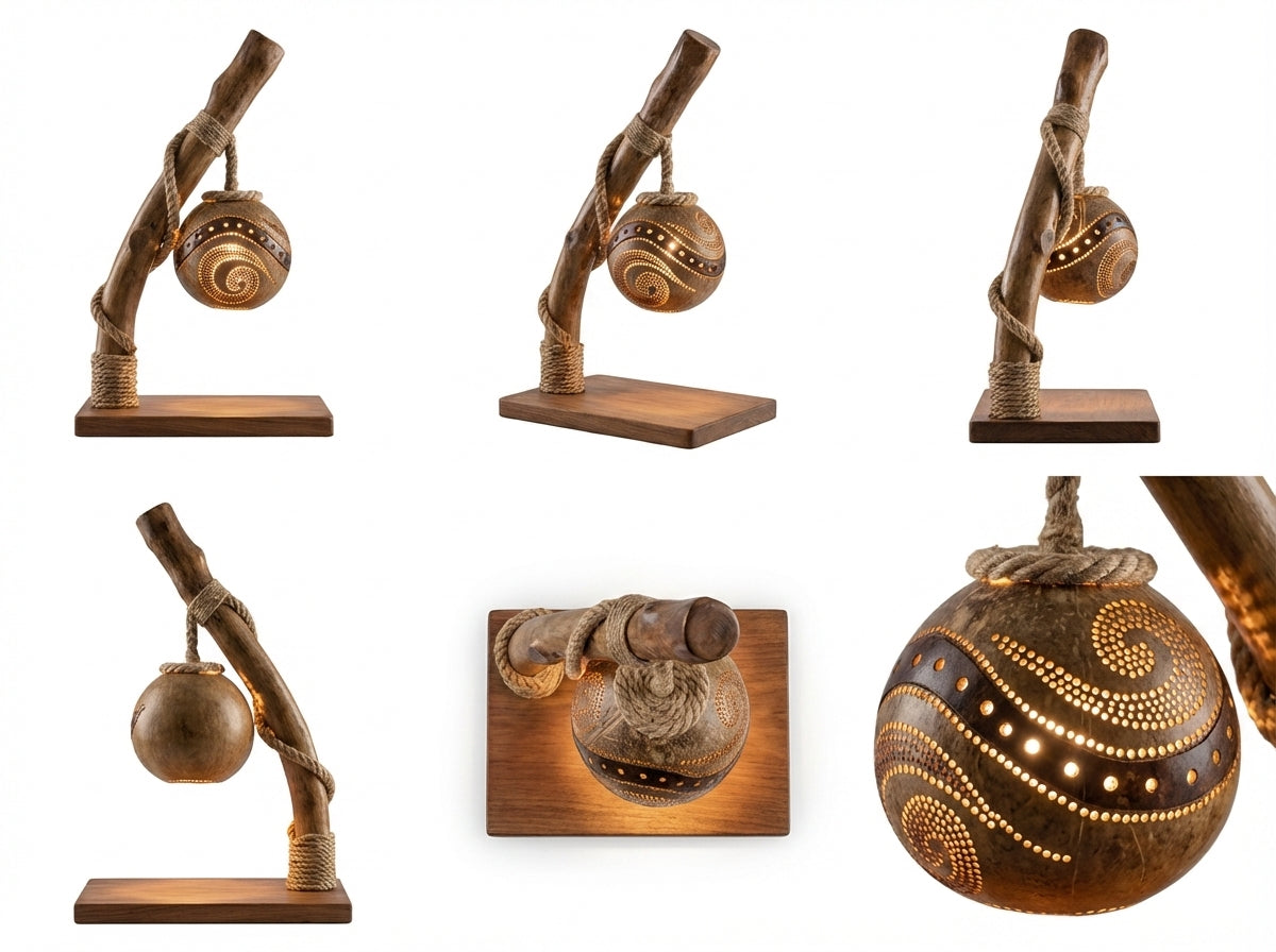 Drift Wood Table Lamp Handcrafted