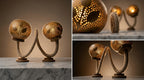Dual Sphere Table Lamp Handcrafted