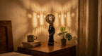 Hand-Holding-Bulb Accent Table Lamp Handcrafted