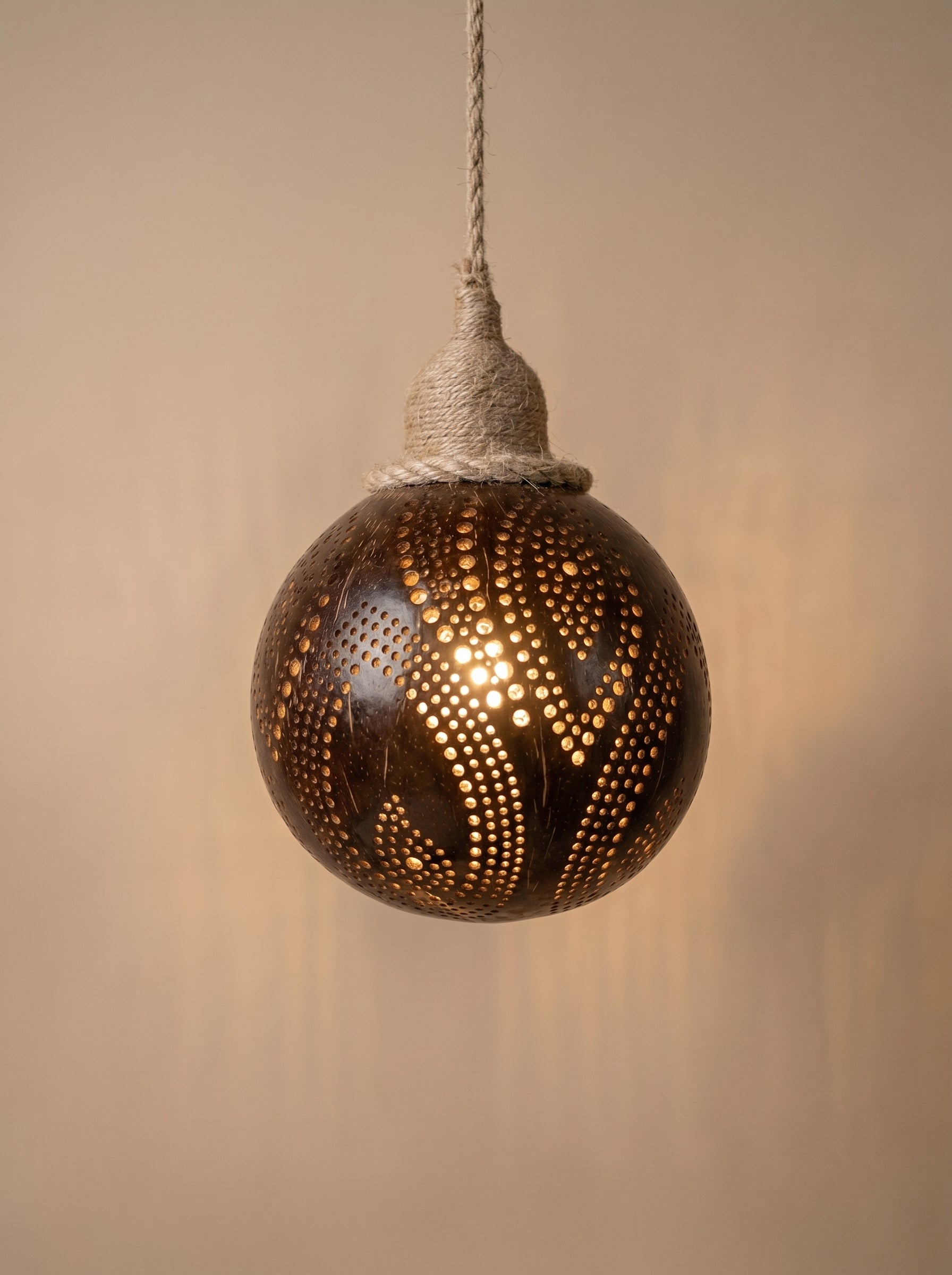 Minimalist Geometric Hanging Lamp Handcrafted