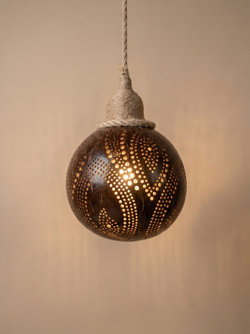 Minimalist Geometric Hanging Lamp Handcrafted