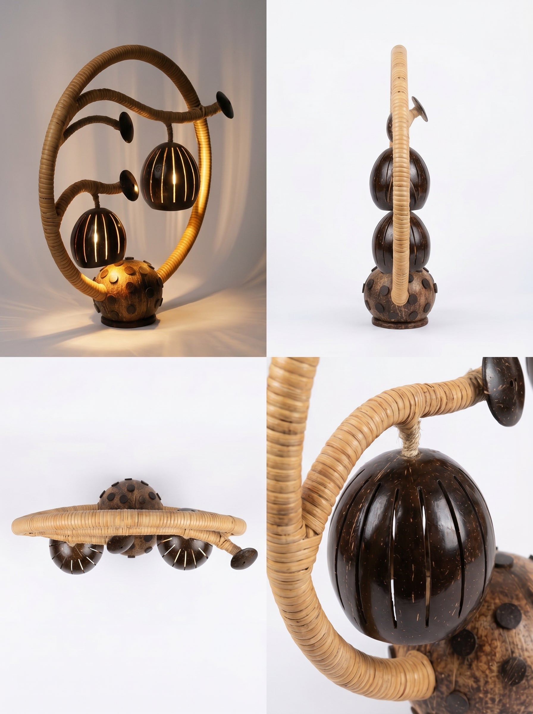 Nature-Inspired Tree Table Lamp Handcrafted