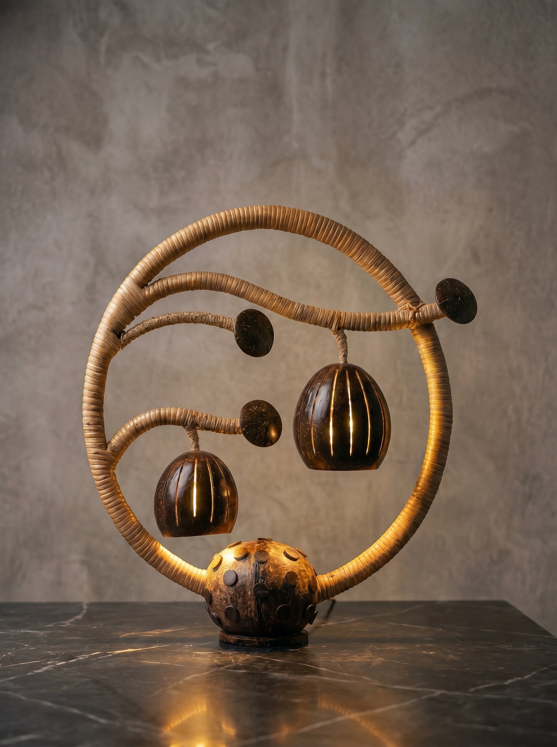 Nature-Inspired Tree Table Lamp Handcrafted