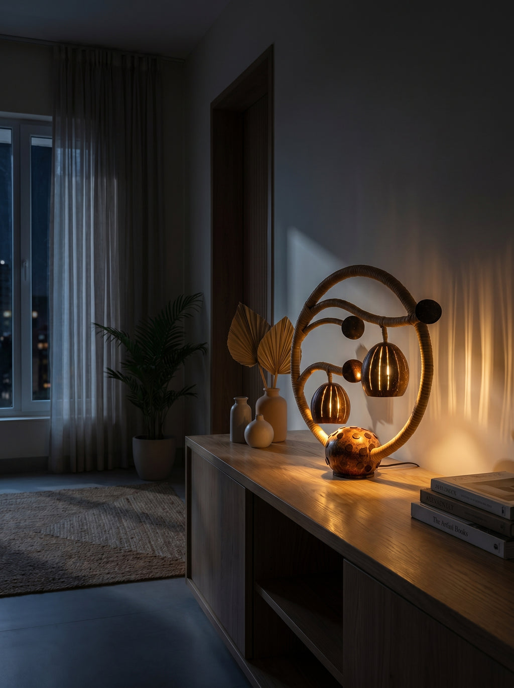 Nature-Inspired Tree Table Lamp Handcrafted