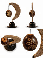 Traditional Half Moon Table Lamp Handcrafted